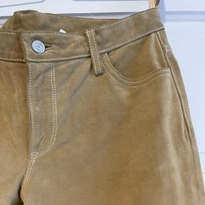 Luxe 100% Calf Suede Pants GAP